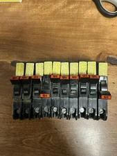 FPE Stab-lok Circuit Breaker 15Amp Single Pole Thin Lot Of 10 Breakers