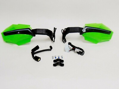 Arctic Cat Snowmobile Medium Green Procross LED Hand Guard Lighted
