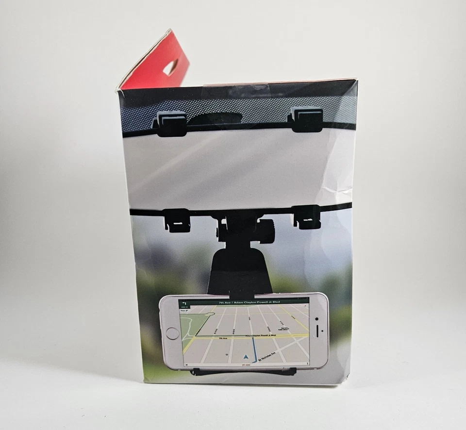 Aduro Grip Clip Universal Rearview Mirror Car Mount Fits Devices Up To 5.5" NIB - Image 4 of 4