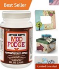 8-Ounce Antique Matte Waterbase Sealer and Glue for Vintage Crafting Projects