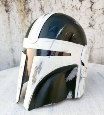 The Mandalorian White Wearable Helmet Star Wars Black Series Collectible Armor