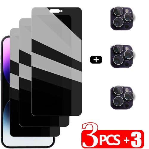 3+3 pack de protection d'écran en verre trempé pour iPhone - Photo 10 sur 10