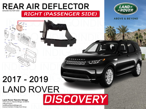 2017-2019 LAND ROVER DISCOVERY REAR AIR DEFLECTOR RIGHT PASSENGER SIDE ...