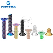 Titanium Bolt M4/M5x8 10 12 15 20 25 30 35 40mm Countersunk Torx Head Screw