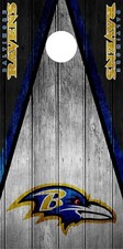 SINGLE Baltimore Ravens Cornhole Wrap Skin Game Board Decal Vintage Vinyl DT43