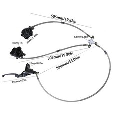 Hydraulic Twin Brake Caliper Master Cylinder For Go kart ATV Quad Buggy