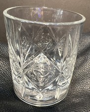 Verre à whisky/scotch rocks Dewar's - noeud vérité celtique trèfle en relief lot de 4