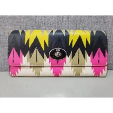 Coach x Coachella Hawk Feather Envelope Wallet RARE HTF Unique 