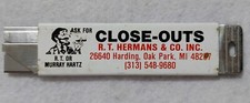 Vintage Box Cutter - Adv. CLOSE-OUTS R.T. Hermans & Co. Inc.