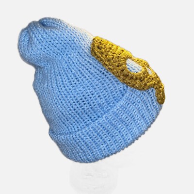 Plasma Beamz Hand Knitted Gold Skull Beanie | eBay display picture 2