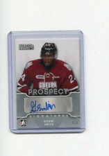 2015-16 ITG Heroes and Prospects Autographs Silver Givani Smith Auto 3/3