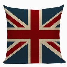 United Kingdom Flag L6 Cushion Pillow Cover UK Union Jack Europe Patriot Queen