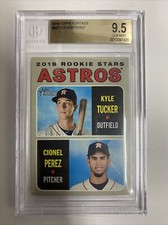 KYLE TUCKER / PEREZ 2019 TOPPS HERITAGE #227 BGS GEM MINT 9.5 HOUSTON ASTROS RC