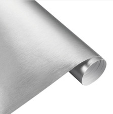 Pellicola adesiva Car Wrapping ALLUMINIO SATINATO SILVER SPAZZOLATO 