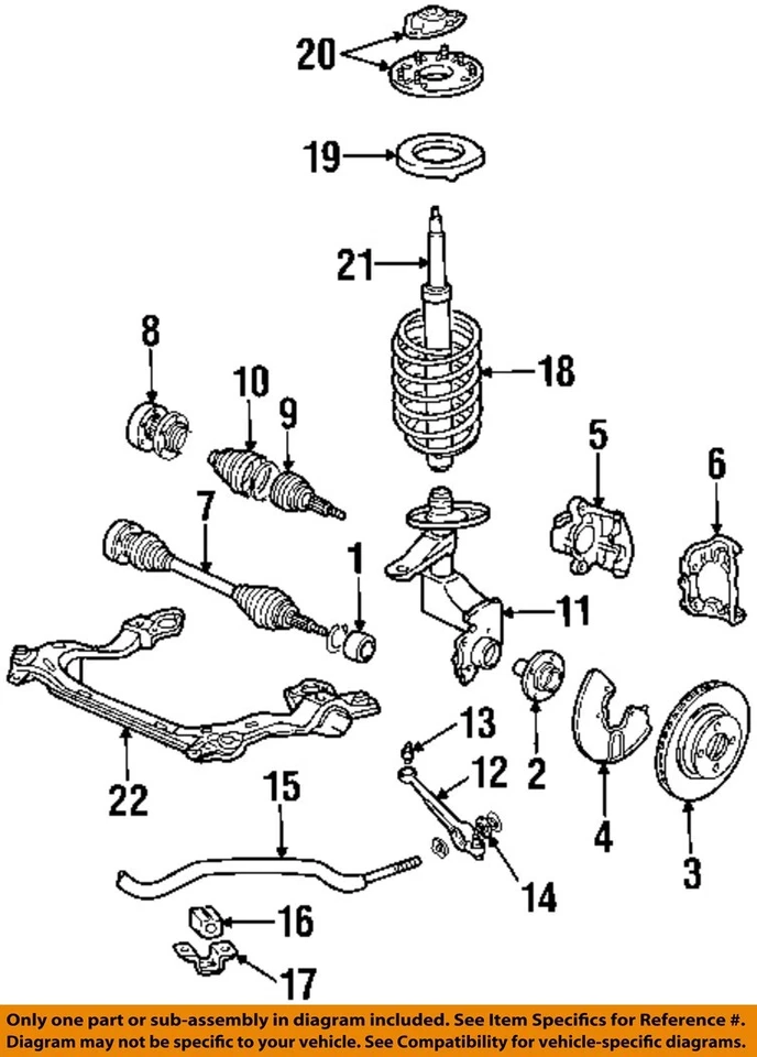 Used Front Suspension Stabilizer Bar fits: 1990 Audi 200 Front Sdn exc. Quattro Foto 3 de 4
