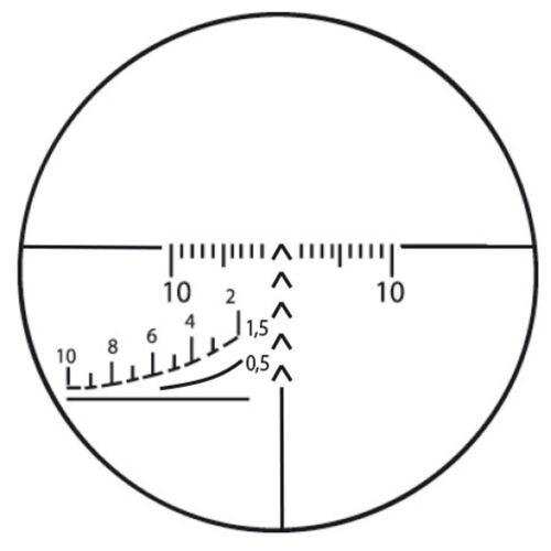 Mira para rifle óptica POSP 8x42W 1000 m RF iluminada tejedor montaje Picatinny - Imagen 3 de 9