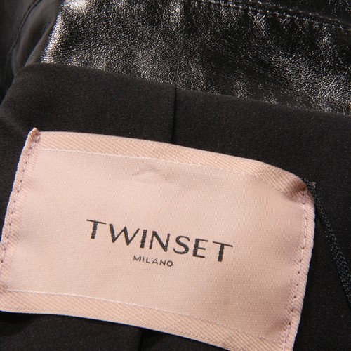 9380AU GIUBBINO ECO PELLE DONNA TWINSET WOMAN CROP JACKET - Foto 4 di 4