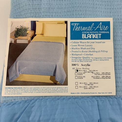 acrylic thermal blankets for beds