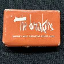 The Breakers Waikiki Hawaii Hotel Guest Soap Bar Mini Travel Vintage 1950s 1960s