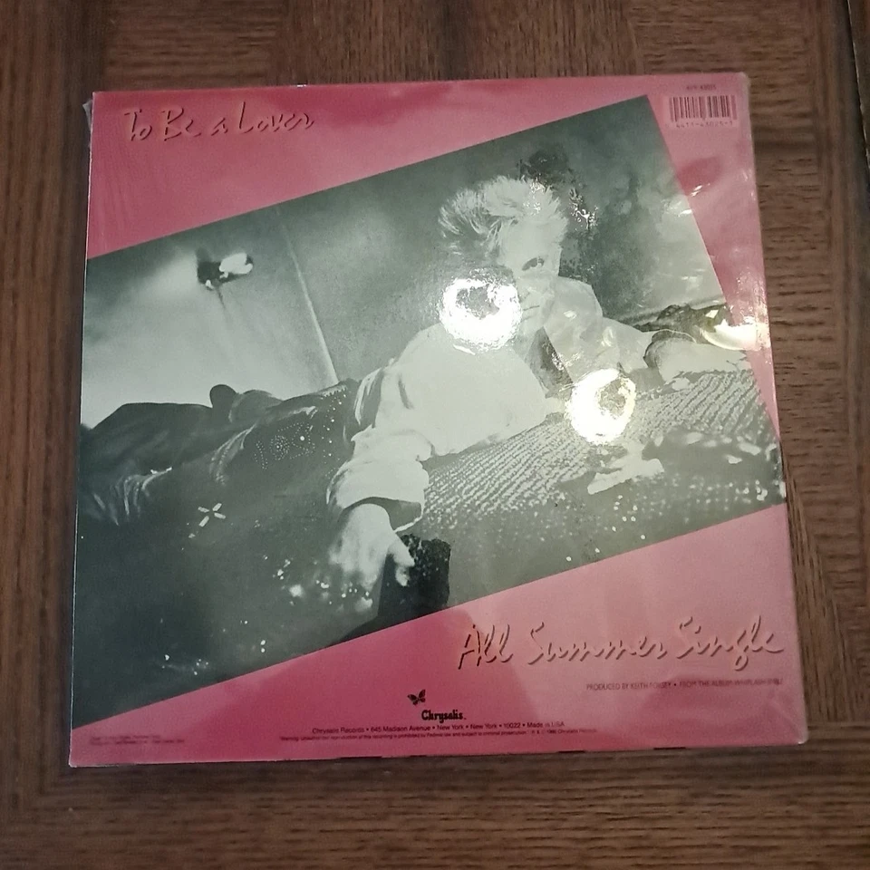 Billy Idol - To Be A Lover - 1986 - 12" 45RPM Single - Sealed!!!! - Image 2 of 2