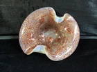 Vintage MCM Murano Fratelli Toso Starry Night On Opalescent Art Glass Dish