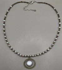 Silpada Women’s Necklace Pendant Sterling Silver 925 Pearls Beaded