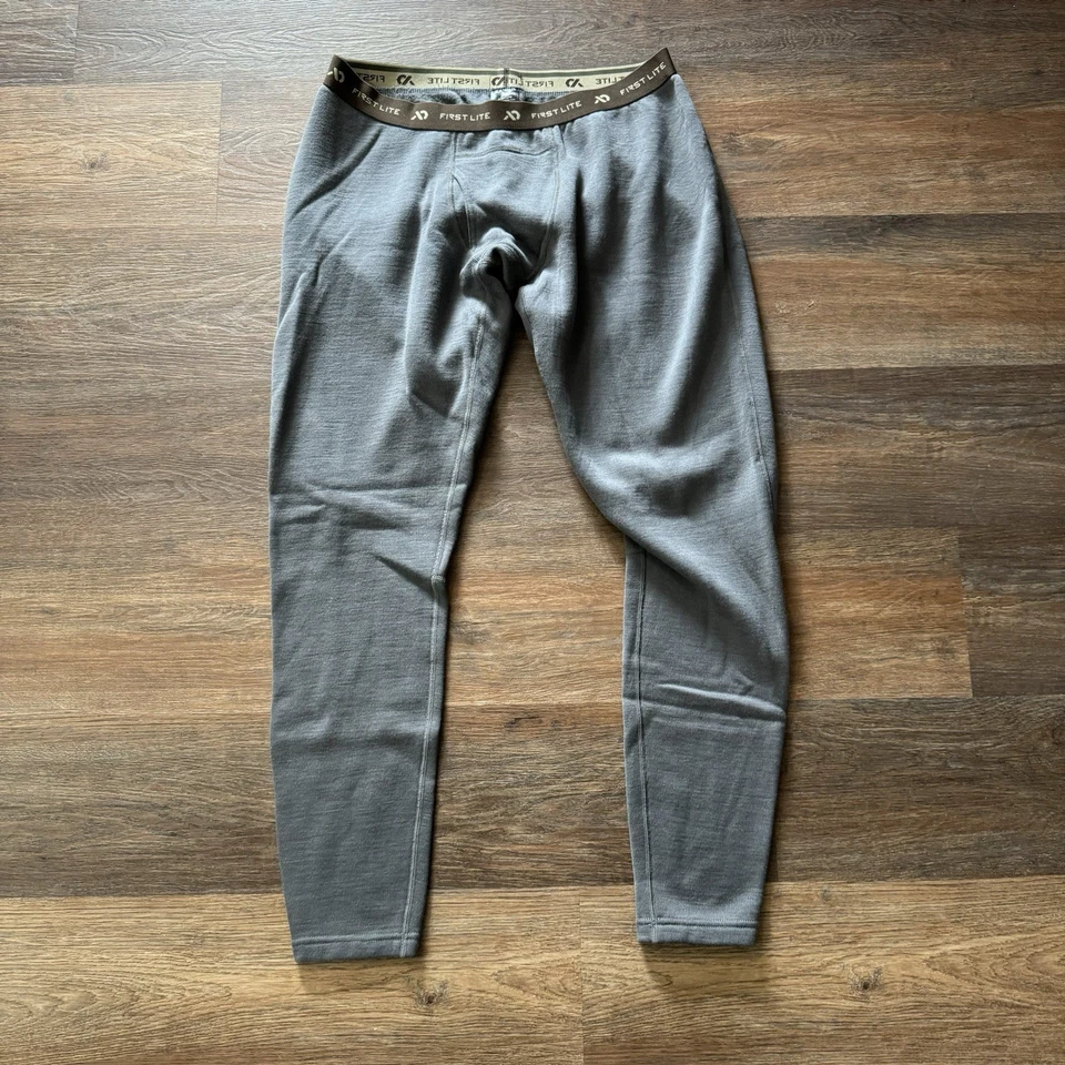 First Lite Furnace Bottoms Base Layer Men’s Sz XL Grey Solid - Image 2 of 4