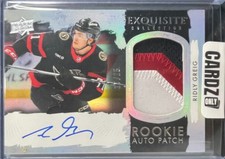 2023-24 Exquisite Collection RIDLY GREIG - Rookie Auto Patch /25 #ECH-RG
