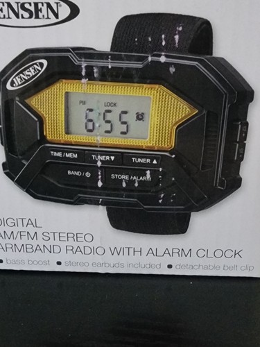 Jensen SAB-60 Armband Digital AM/FM Stereo Radio with Clock - Picture 2 of 3