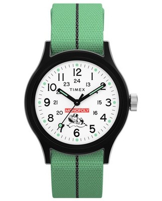 Timex X Monopoly Grün Herren Armbanduhr TW2Y47100