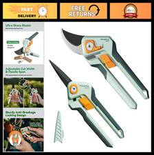 Professional Pruning Shears Set - Sharp Stainless Steel Garden Scissors Clippe