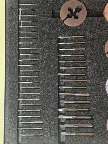 Vintage TRW - Greenfield 84 Piece ~ THREADING / TAP & DIE SET  -  SAE ~ USA - Picture 2 of 16