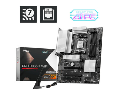MSI PRO B850-P WIFI ATX Motherboard DDR5-8200MHz AMD 5Ghz WIFI AM5 SATA III