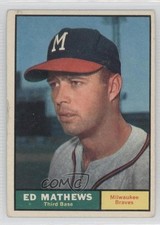 1961 Topps Eddie Mathews Ed Mathews #120 HOF m3g