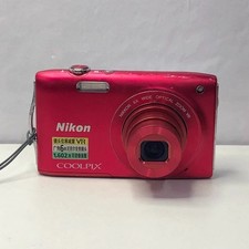 Nikon COOLPIX S3300 Strawberry 6x Zoom 16.0MP Digital Camera NIKKOR Glass red