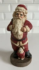 VTG Wood World Inc. 1989 Santa/Mouse Figurine Handcrafted In Virginia, USA