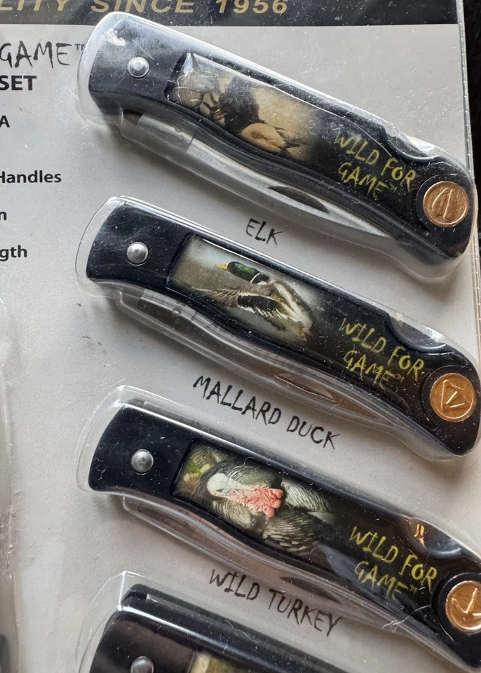 Juego de cuchillos plegables Ruko Outfitter Wild para coleccionista de juegos nuevo en paquete Foto 3 de 4