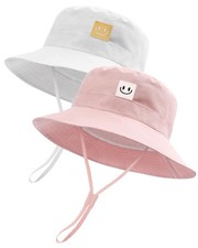 Baby Sun Hat Smile Face Toddler Boys Girls Bucket Hat 0-5 Years Kids UPF 50 ...