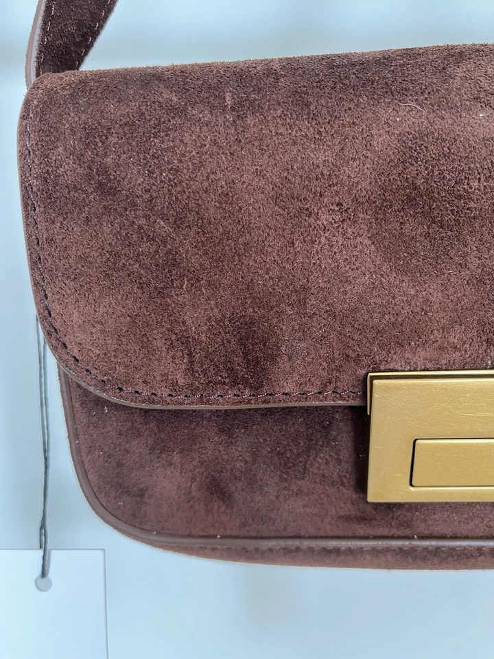 Новый с ярлыками - LOEFFLER RANDALL Stefania эспрессо коричневая замшевая сумка - рекомендуемая розничная цена производителя $295 - Изображение 2 из 4
