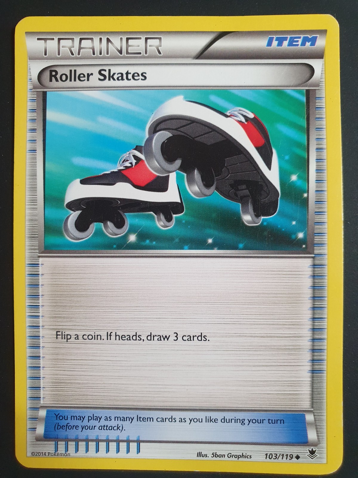 Roller Skates 103/119 Trainer - XY Phantom Forces Set - Pokemon Card - LP