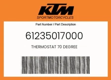 KTM Genuine Thermostat 70 Degree - 61235017000