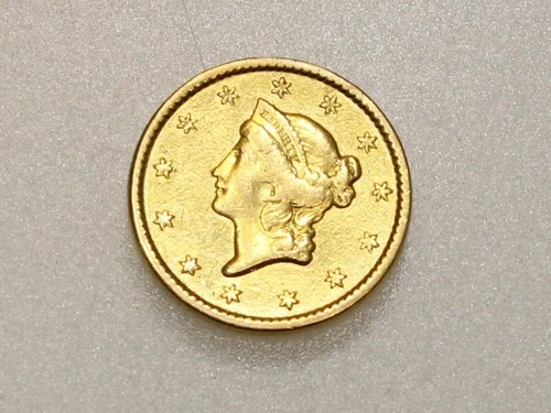 1850-P $1 LIBERTY HEAD GOLD COIN