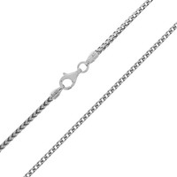 Cavill Francokette 925 Sterling Silber Rhodiniert 50 Cm Elegant Modern