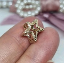 Original Pandora 14K Gold Radiant Star Openwork Charm 💕 G585 ALE R46