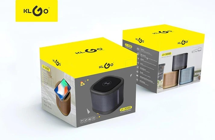 KLGO Portable Bluetooth Speaker with Wireless Stereo Sound Deep Bass and Waterproof Design