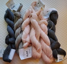 FIBRA NATURA Flax Lace Yarn 100% Linen Lace Weight New 100g 547Yds