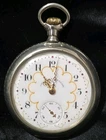 Antique 1898 American Waltham Pocket Watch – 18s Model 1883 , Silveroid,  Runs