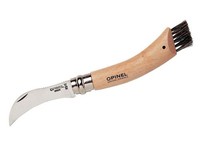 Opinel Pilzmesser, Buche, Rostfrei Pilze Schwammerlmesser Wildschweinsborsten