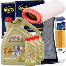 FILTERSET INSPEKTIONSPAKET+CASTROL EDGE M 5W30 passend f�r BMW E46 X3 E83 330d