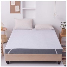 Mattress Topper Protector Pad,Waterproof Breathable Anchor Bands Cotton Mattr...